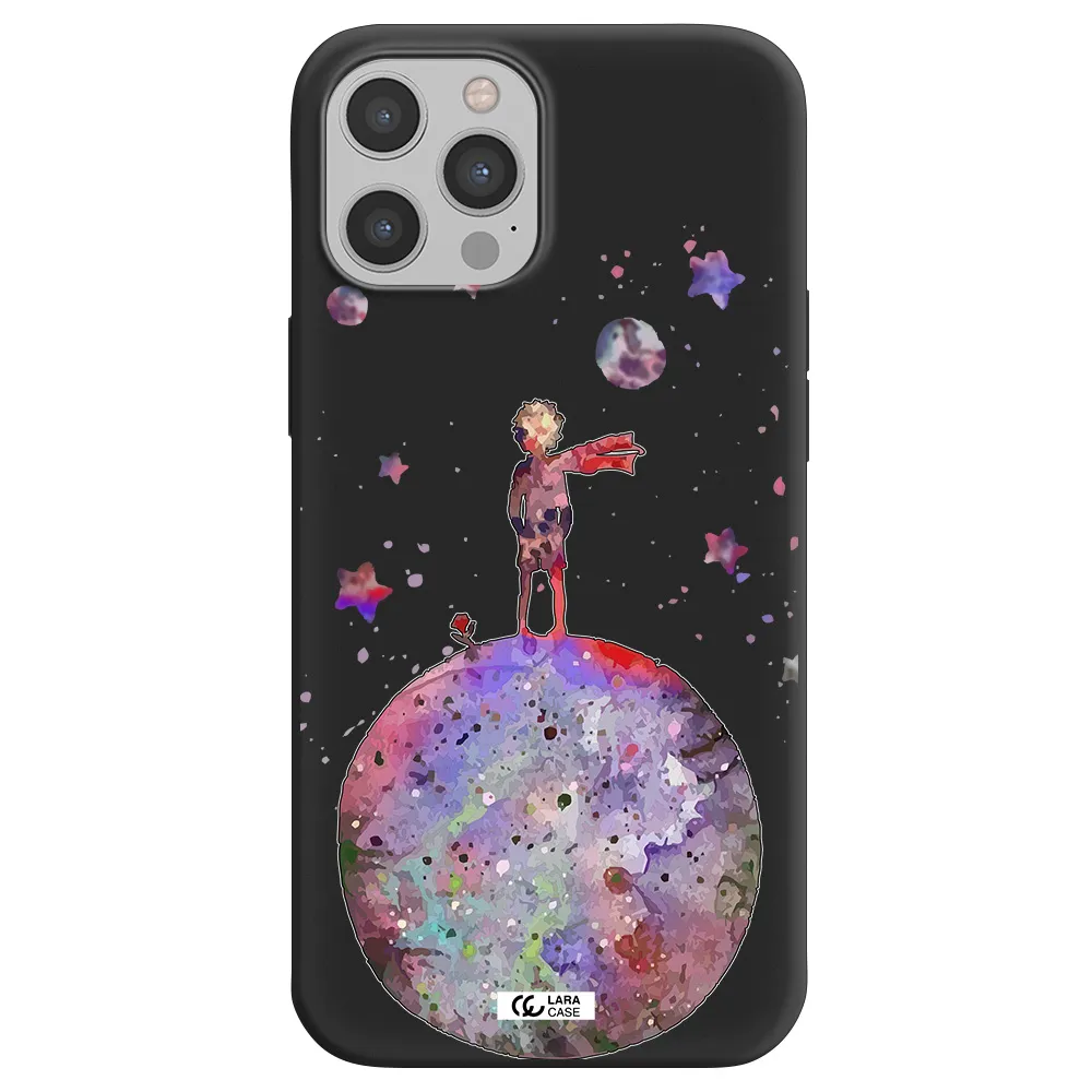 Little Prince Night Apple iPhone 12 pro Silicone black Case