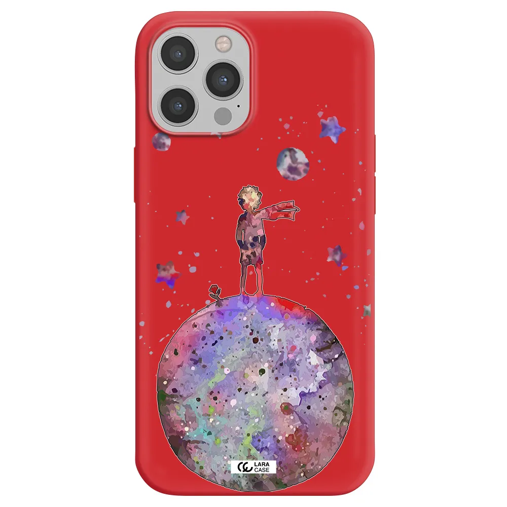 Little Prince Night Apple iPhone 12 pro Silicone Imperial Red Case