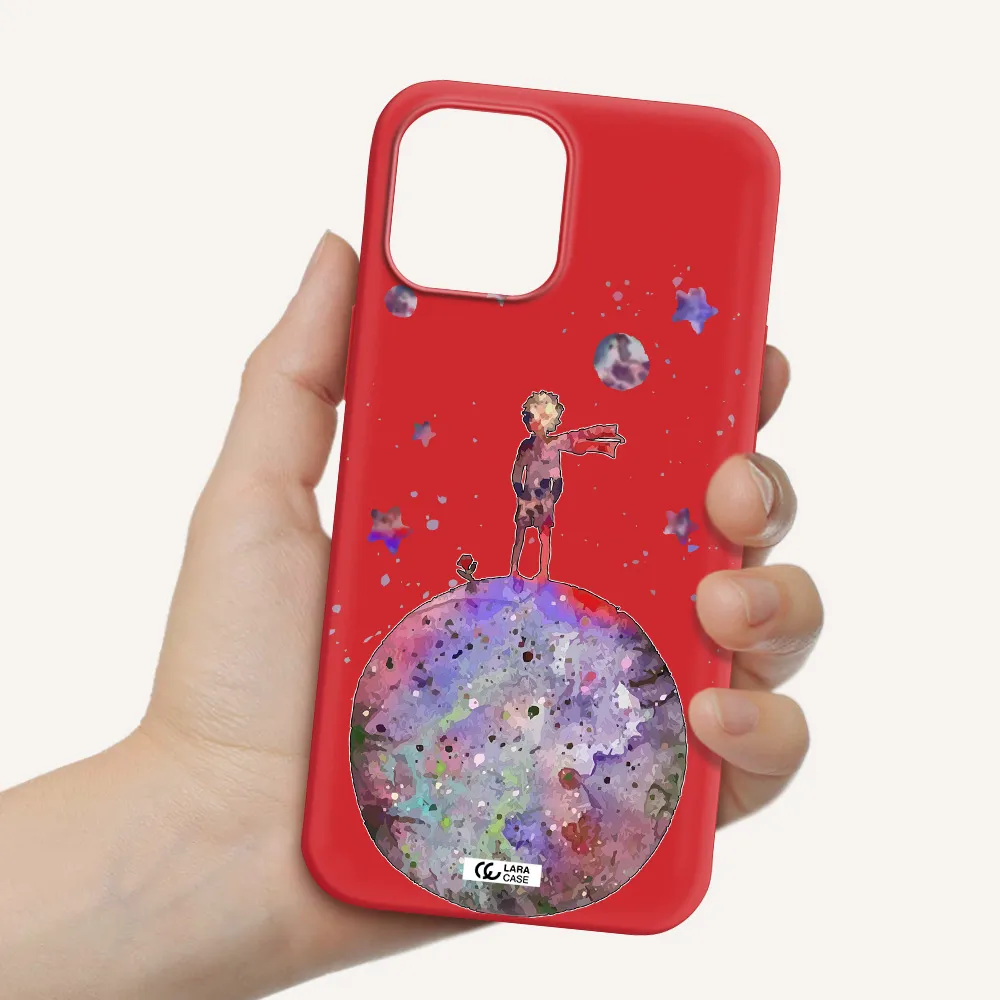 Little Prince Night Apple iPhone 12 pro Silicone Imperial Red Case