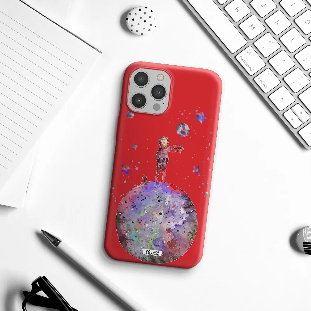 Little Prince Night Apple iPhone 12 pro Silicone Imperial Red Case