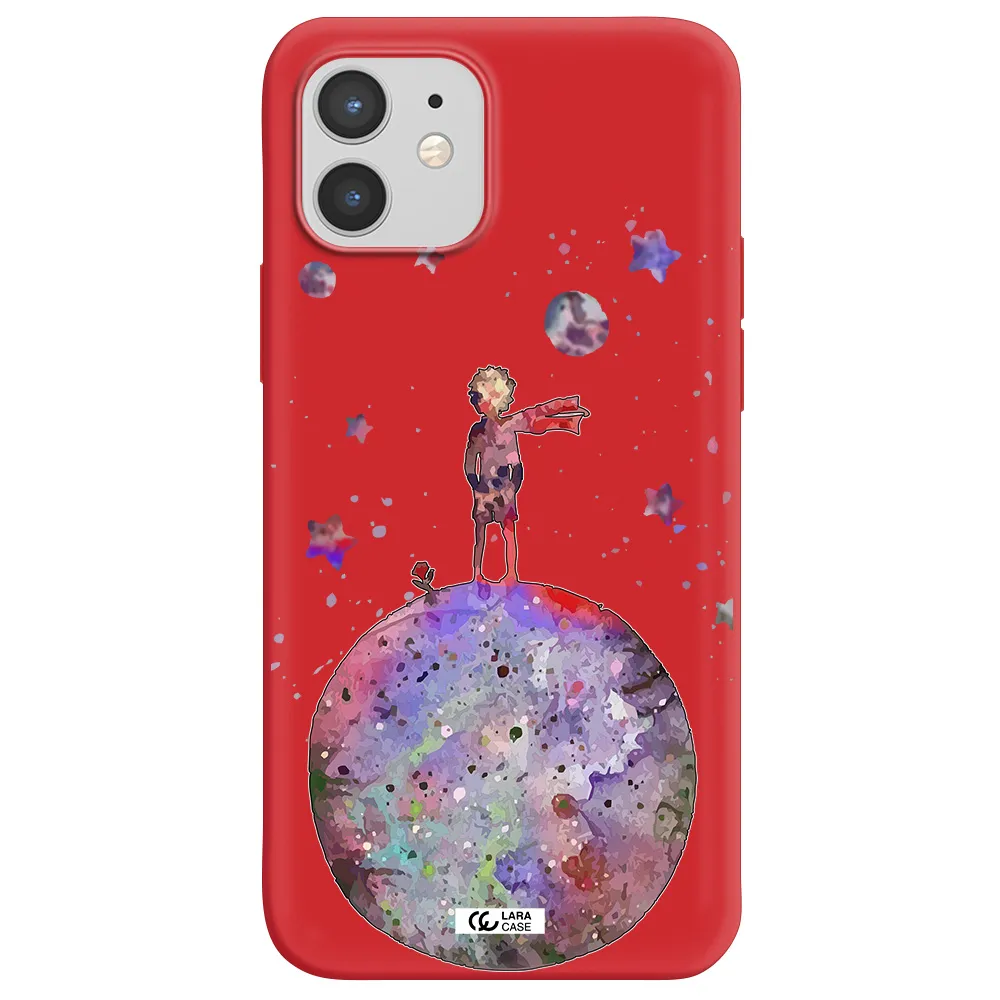 Little Prince Night Apple iPhone 12 Silicone Imperial Red Case