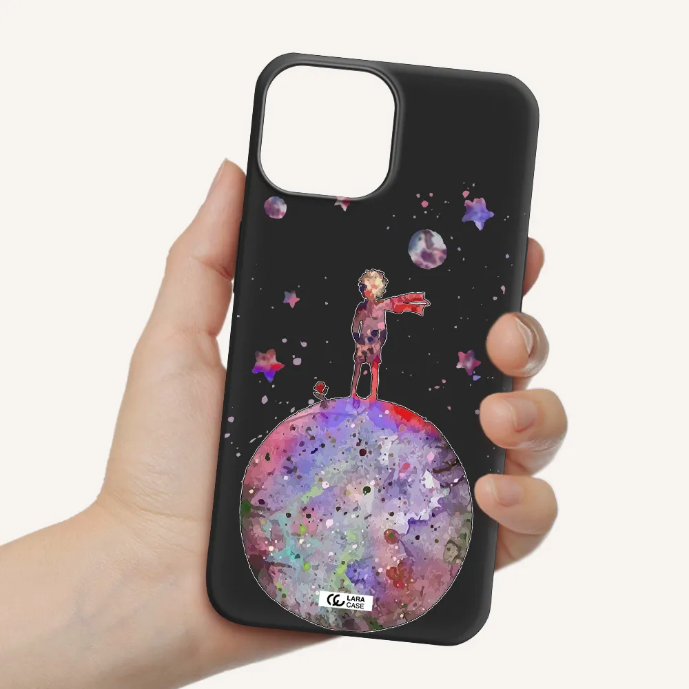 Little Prince Night Apple iPhone 13 mini Silicone black Case