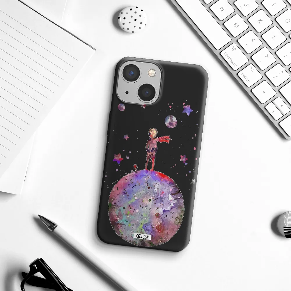 Little Prince Night Apple iPhone 13 mini Silicone black Case