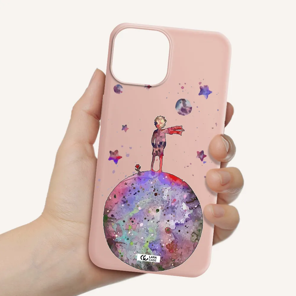 Little Prince Night Apple iPhone 13 mini Silicone pastel pink Case