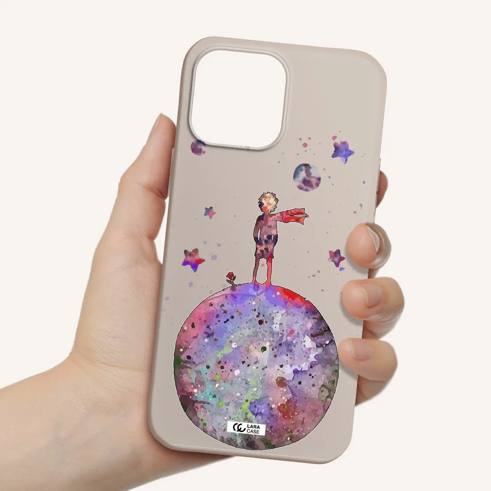 Little Prince Night Apple iPhone 13 Pro Max Silicone Stone Case