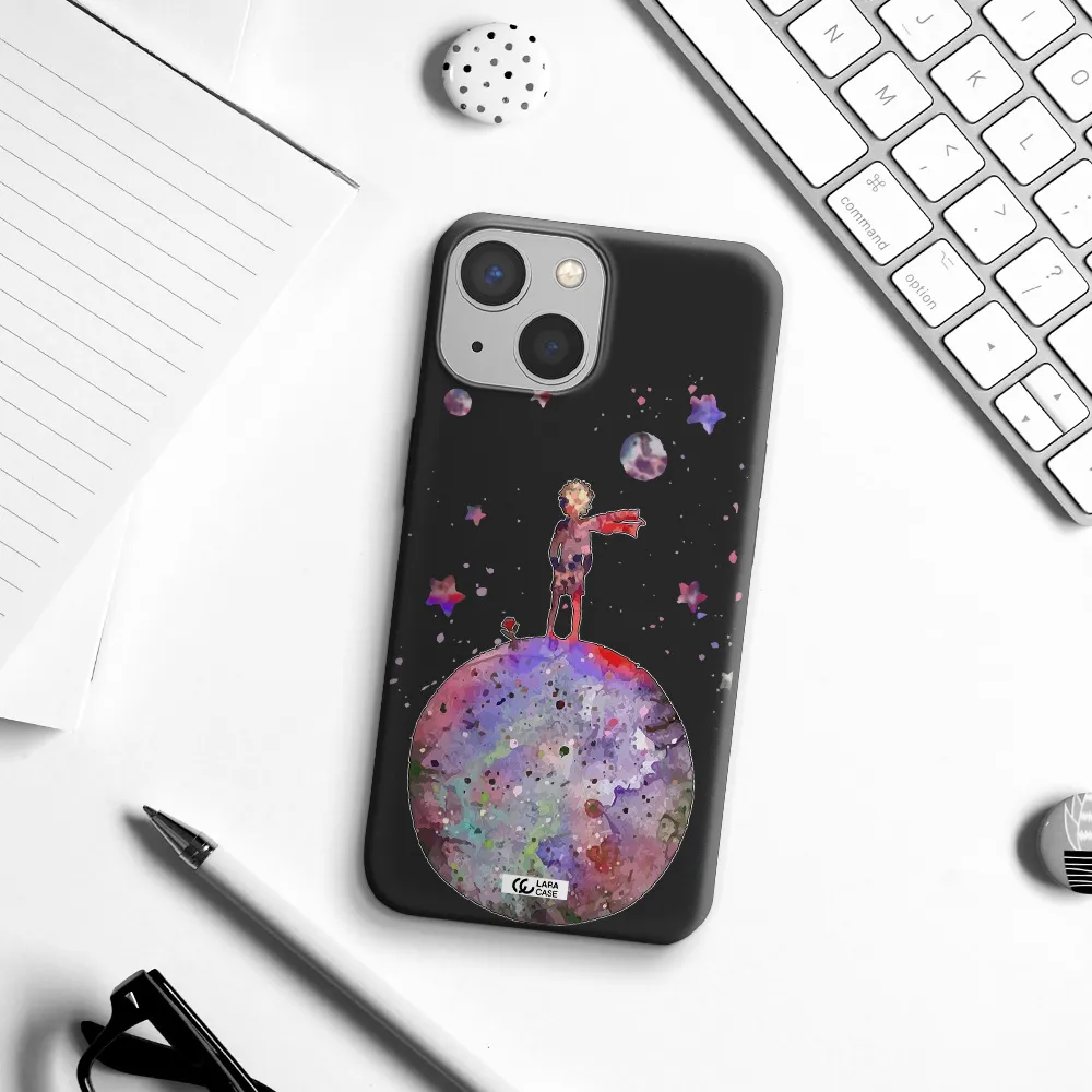 Little Prince Night Apple iPhone 13 Silicone black Case