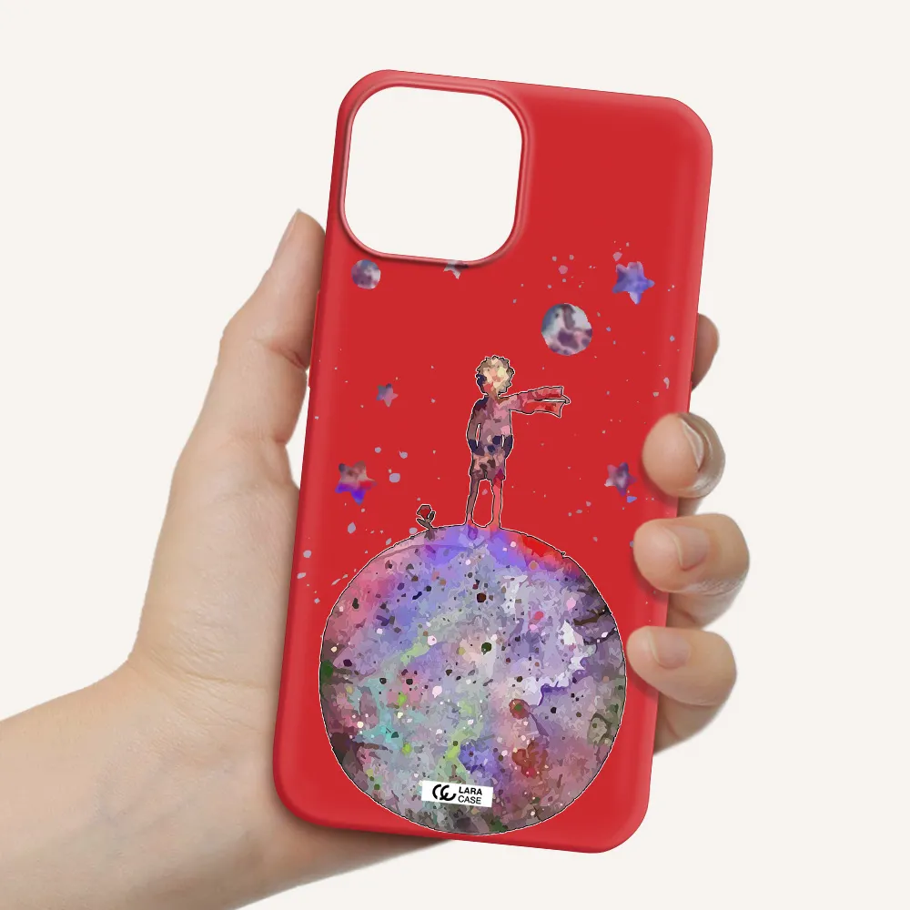 Little Prince Night Apple iPhone 13 Silicone Imperial Red Case
