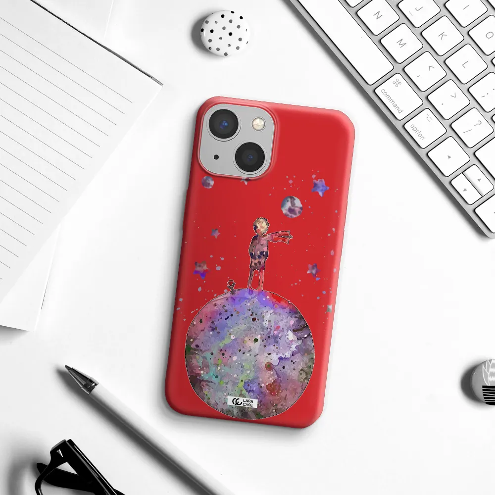 Little Prince Night Apple iPhone 13 Silicone Imperial Red Case