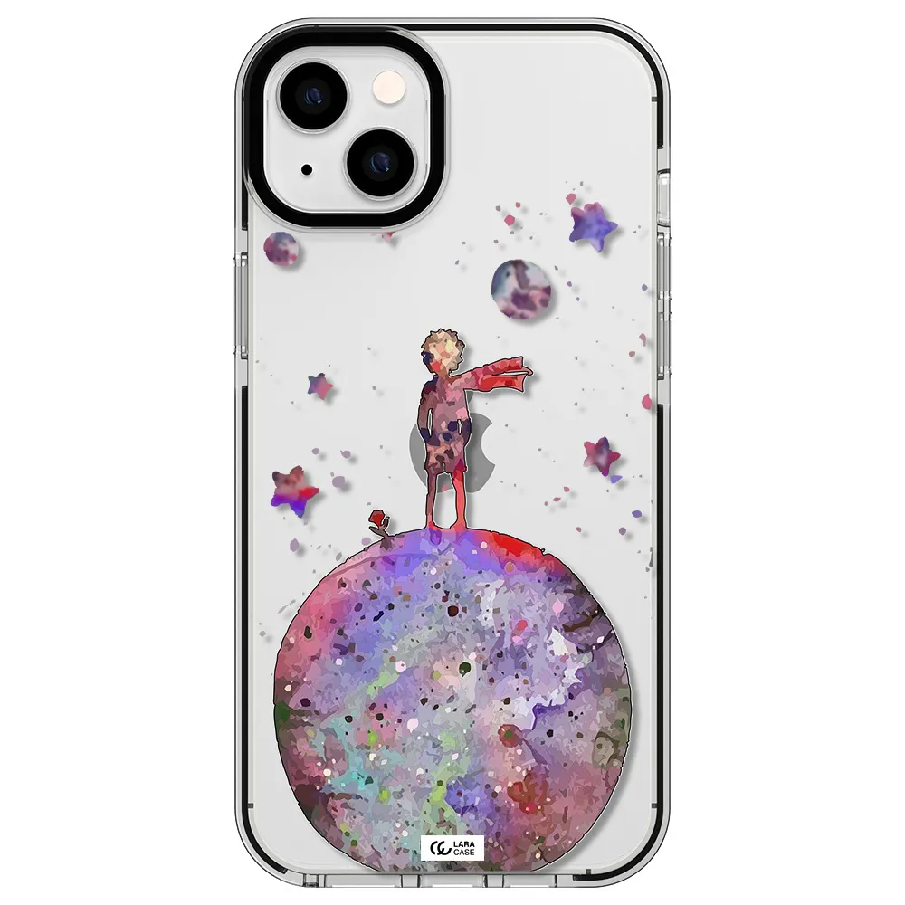 Little Prince Night Apple iPhone 14 plus impact black border Case