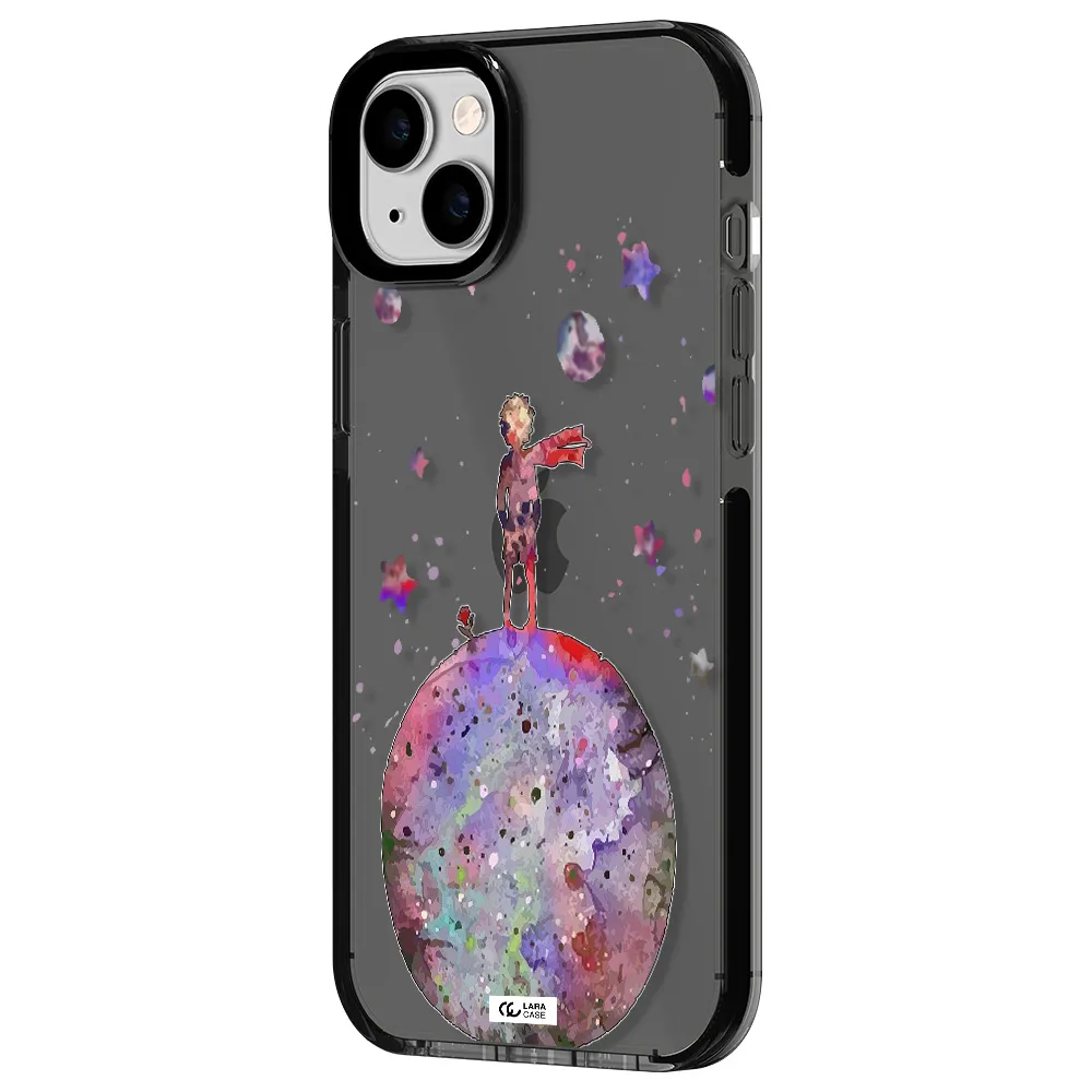 Little Prince Night Apple iPhone 14 plus impact Smoke Black Case