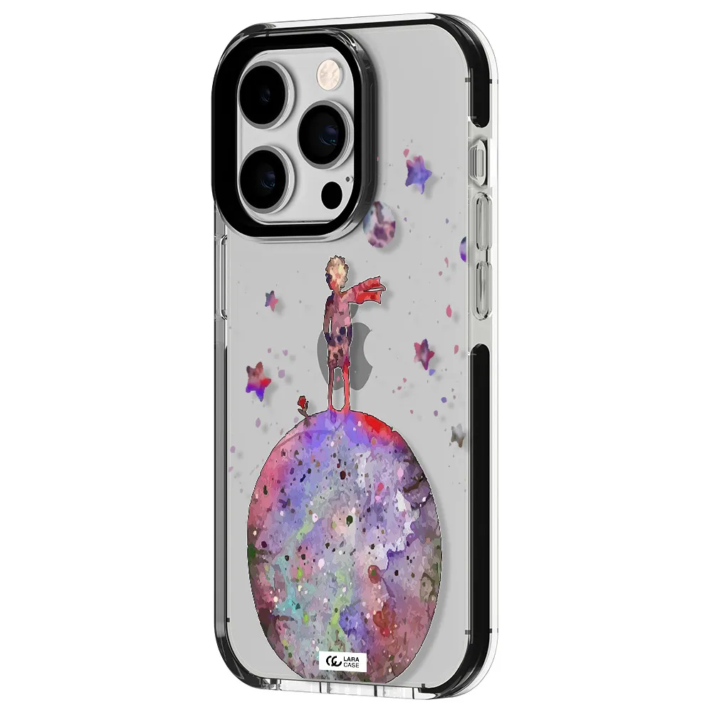 Little Prince Night Apple iPhone 14 pro impact black border Case