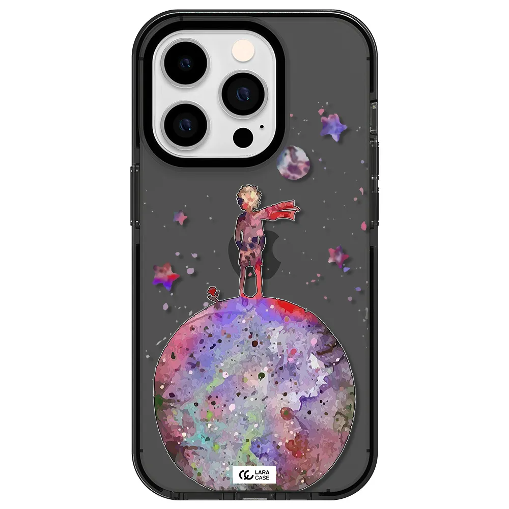 Little Prince Night Apple iPhone 14 pro impact Smoke Black Case