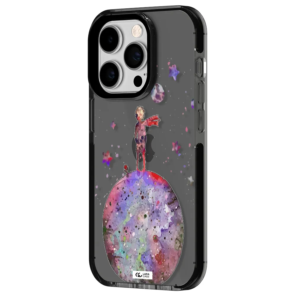Little Prince Night Apple iPhone 14 pro impact Smoke Black Case