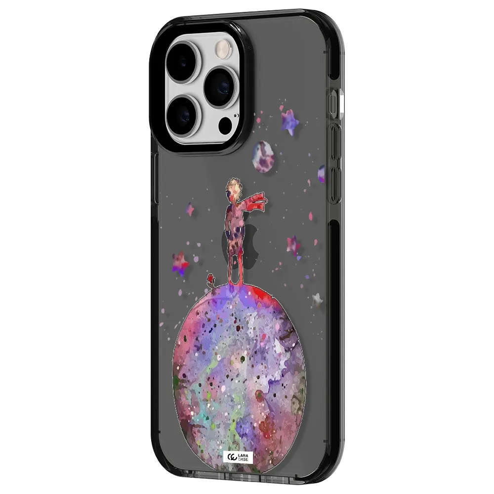 Little Prince Night Apple iPhone 14 pro max impact Smoke Black Case