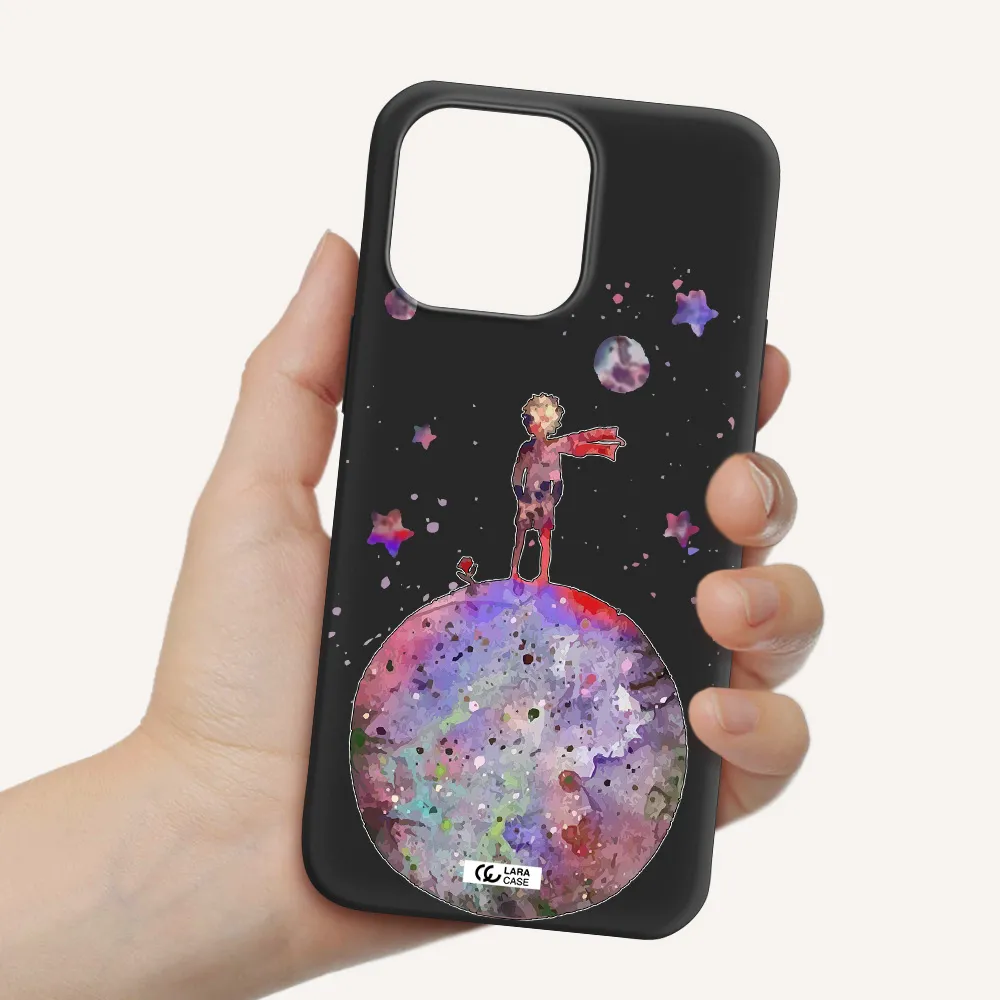 Little Prince Night Apple iPhone 14 pro max Silicone black Case