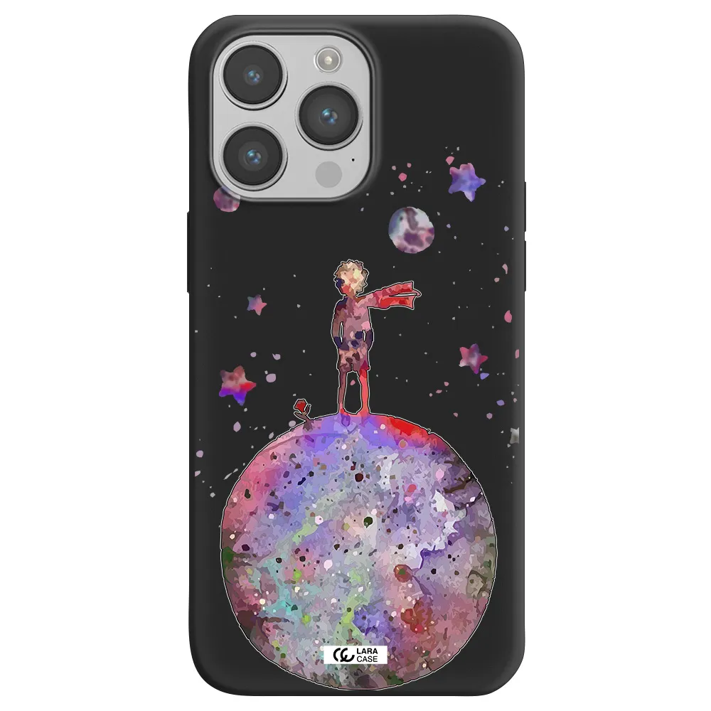 Little Prince Night Apple iPhone 14 pro Silicone black Case