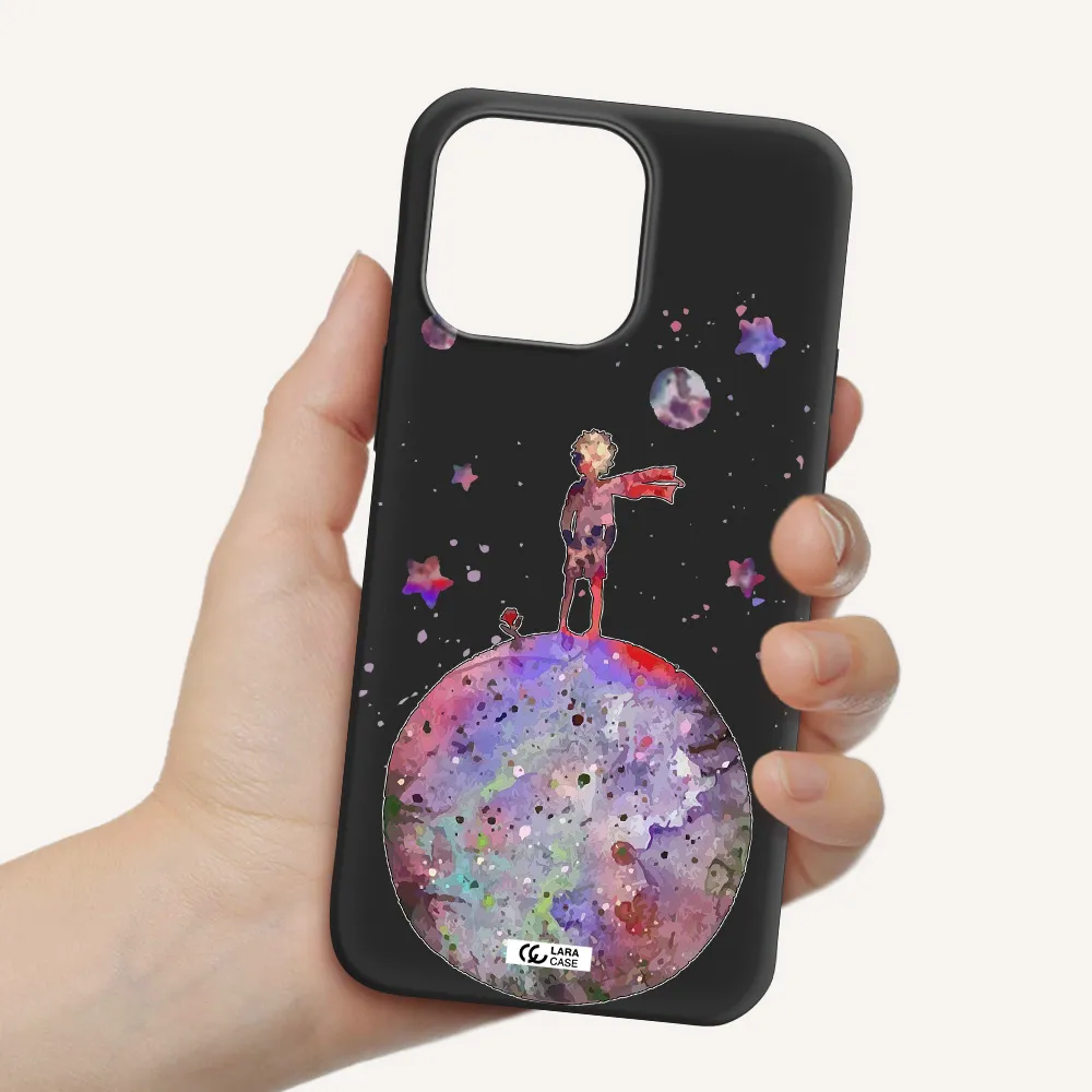 Little Prince Night Apple iPhone 14 pro Silicone black Case