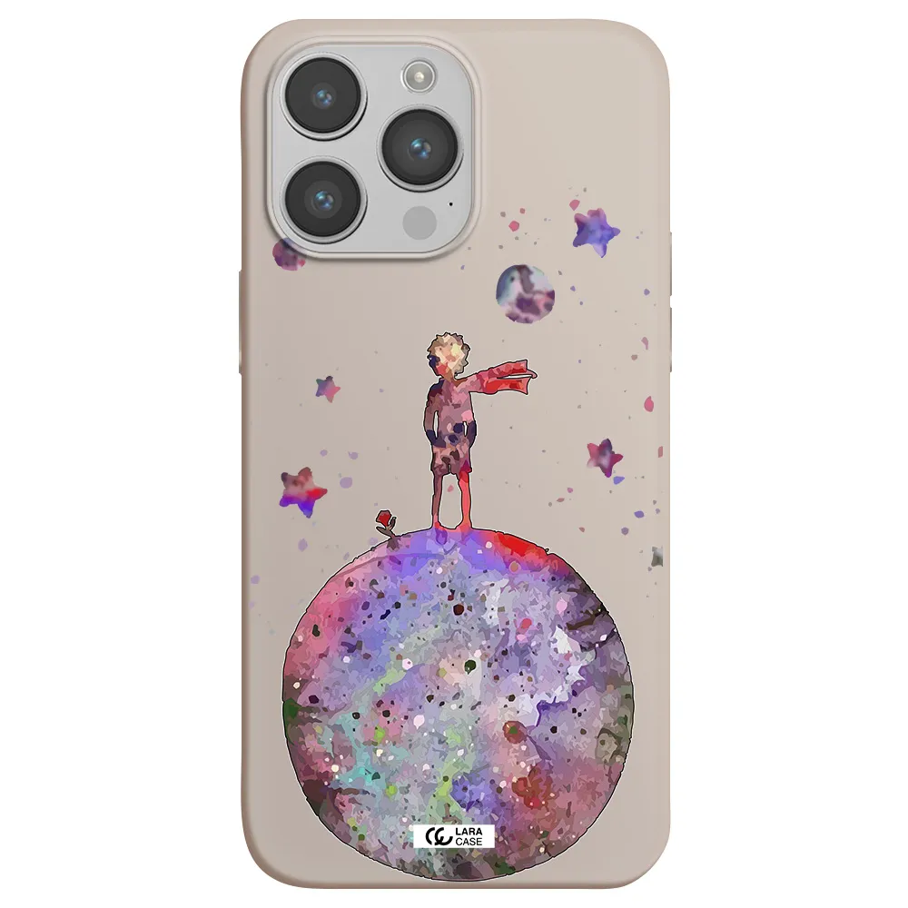 Little Prince Night Apple iPhone 14 pro Silicone Stone Case