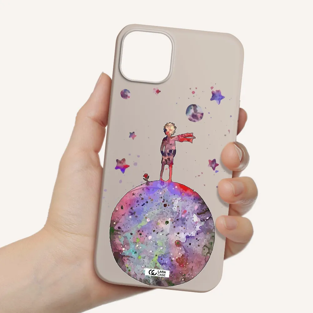 Little Prince Night Apple iPhone 14 Silicone Stone Case