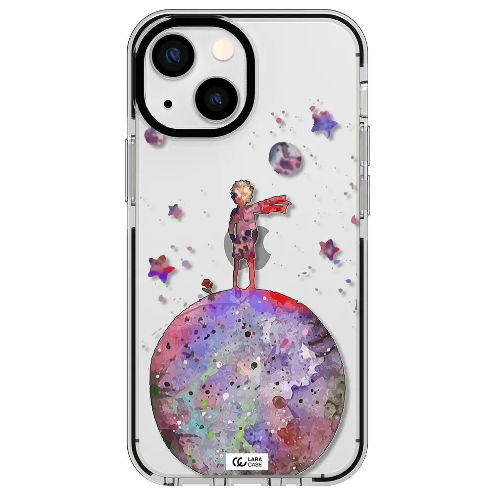 Little Prince Night Apple iPhone 15 impact black border Case