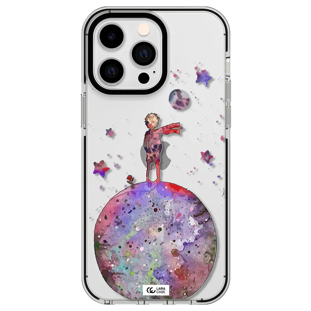 Little Prince Night Apple iPhone 15 Pro Max impact black border Case