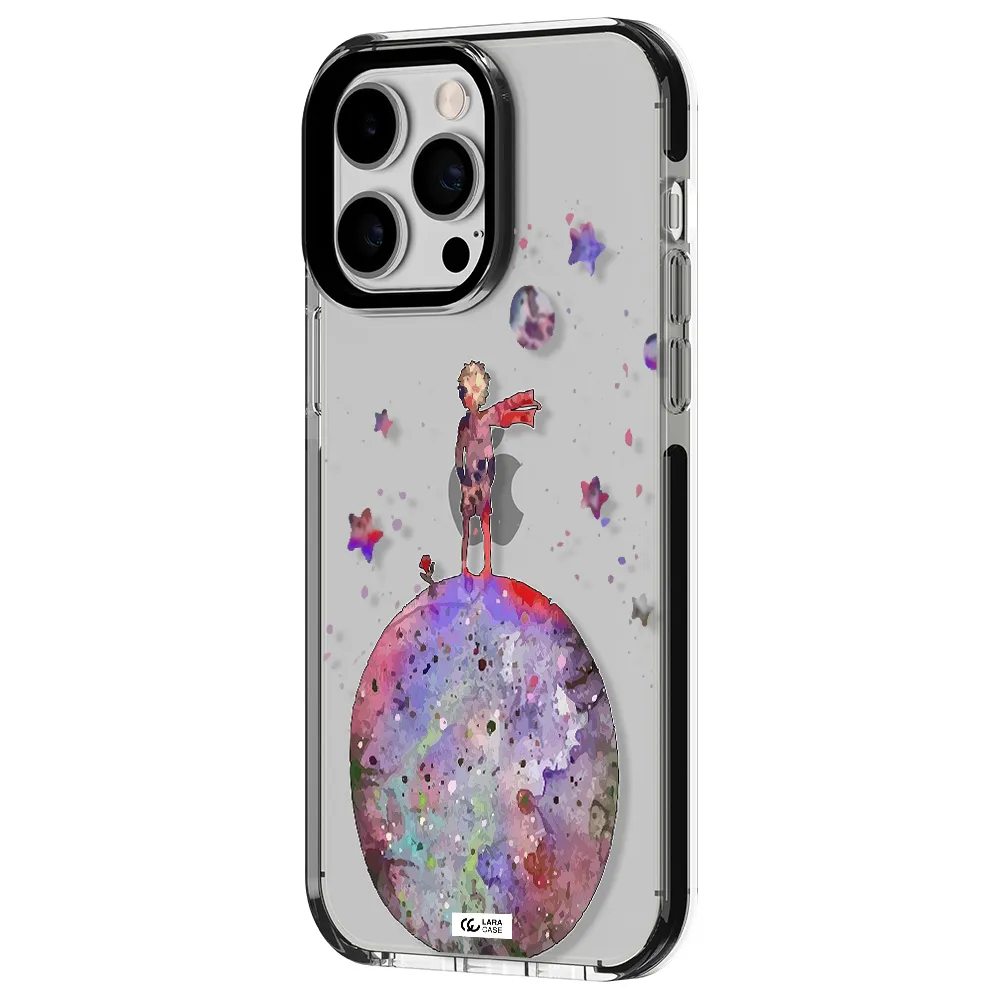 Little Prince Night Apple iPhone 15 Pro Max impact black border Case
