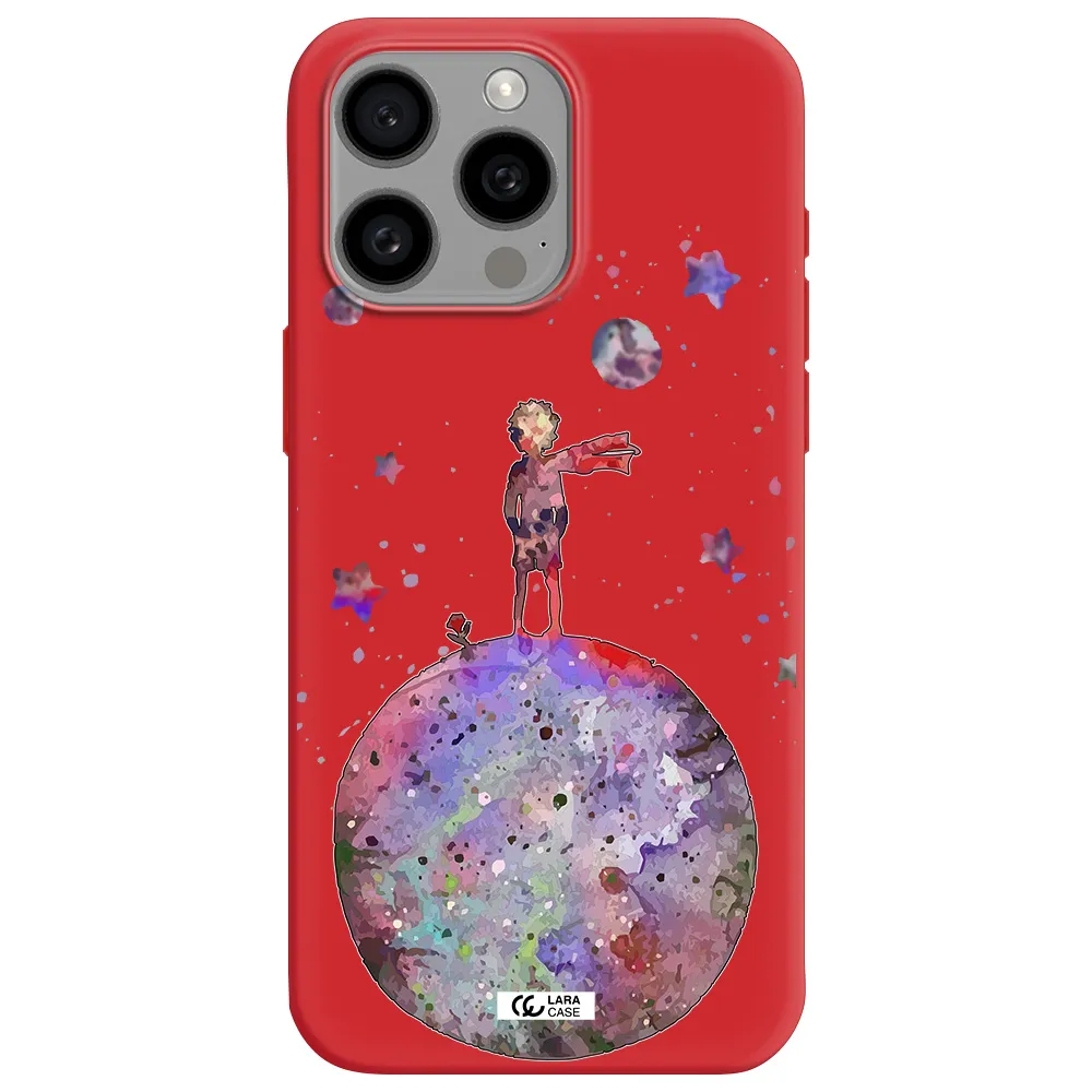 Little Prince Night Apple Iphone 15 Pro Max Silicone Imperial Red Case