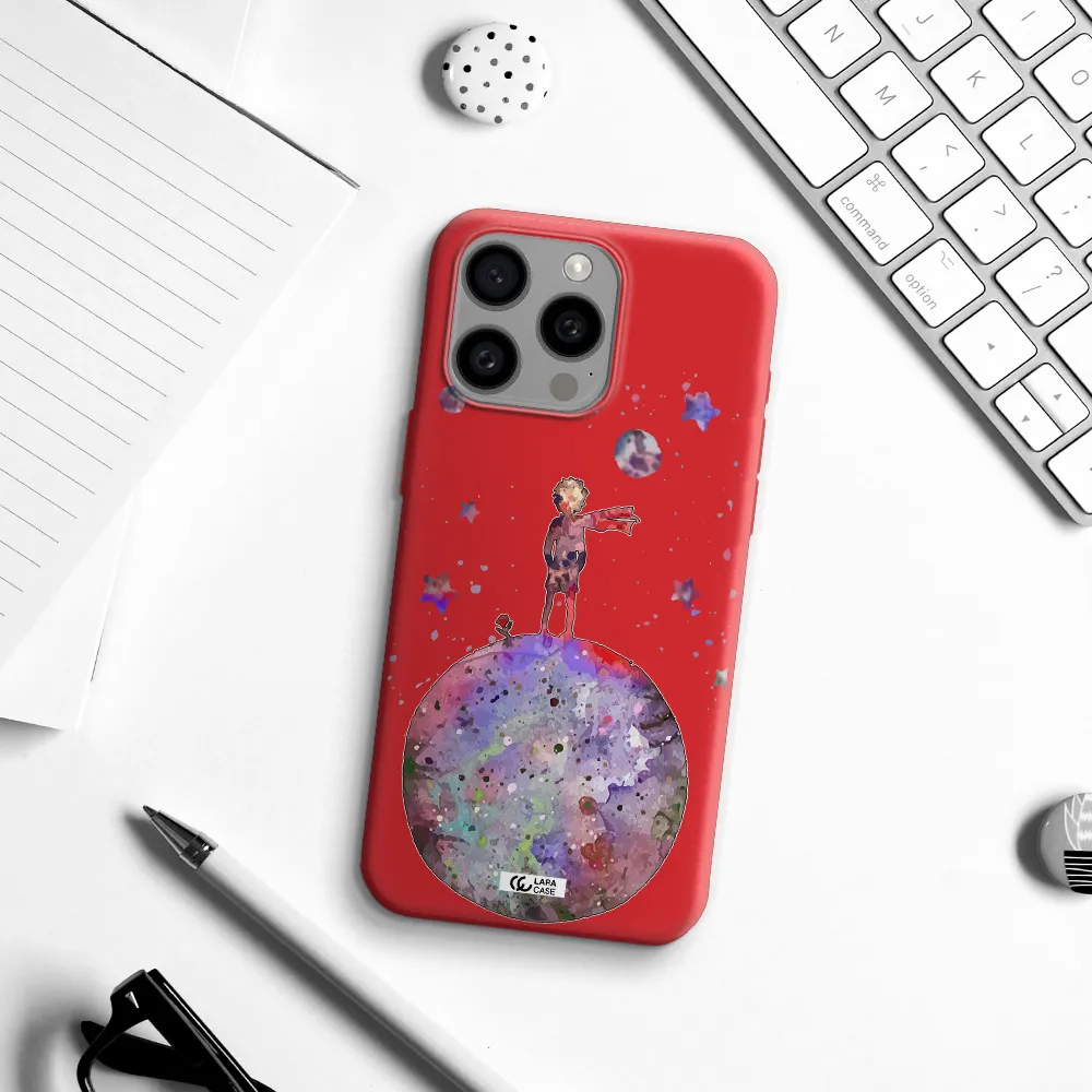 Little Prince Night Apple Iphone 15 Pro Max Silicone Imperial Red Case