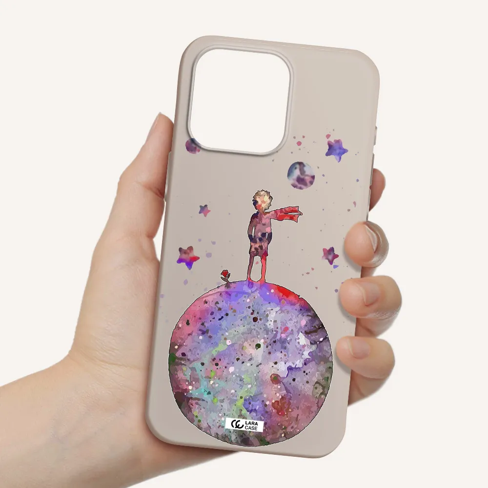 Little Prince Night Apple Iphone 15 Pro max Silicone Stone Case