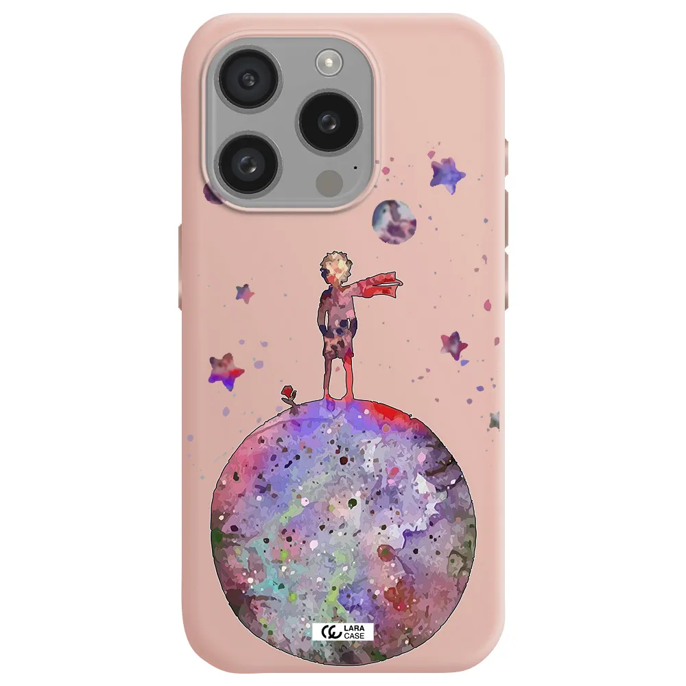 Little Prince Night Apple Iphone 15 Pro Silicone Pastel Pink Case