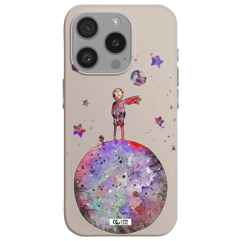 Little Prince Night Apple Iphone 15 Pro Silicone Stone Case