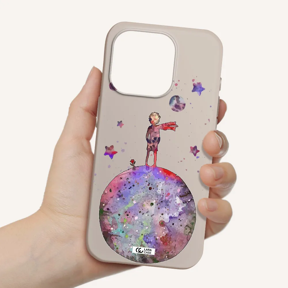 Little Prince Night Apple Iphone 15 Pro Silicone Stone Case