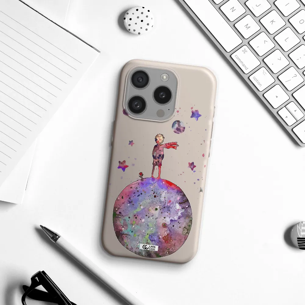 Little Prince Night Apple Iphone 15 Pro Silicone Stone Case