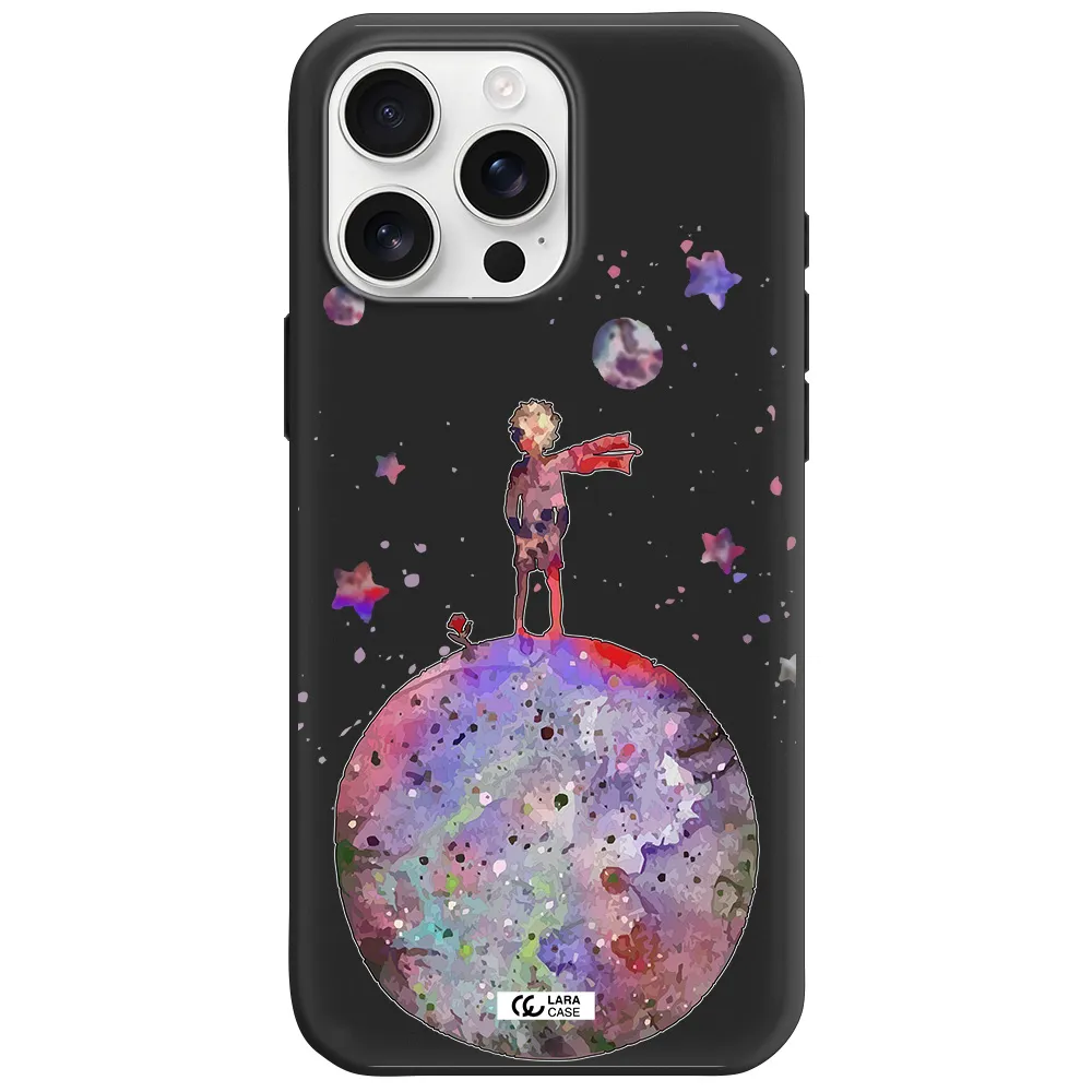 Little Prince Night Apple Iphone 16 Pro Max Silicone Black Case