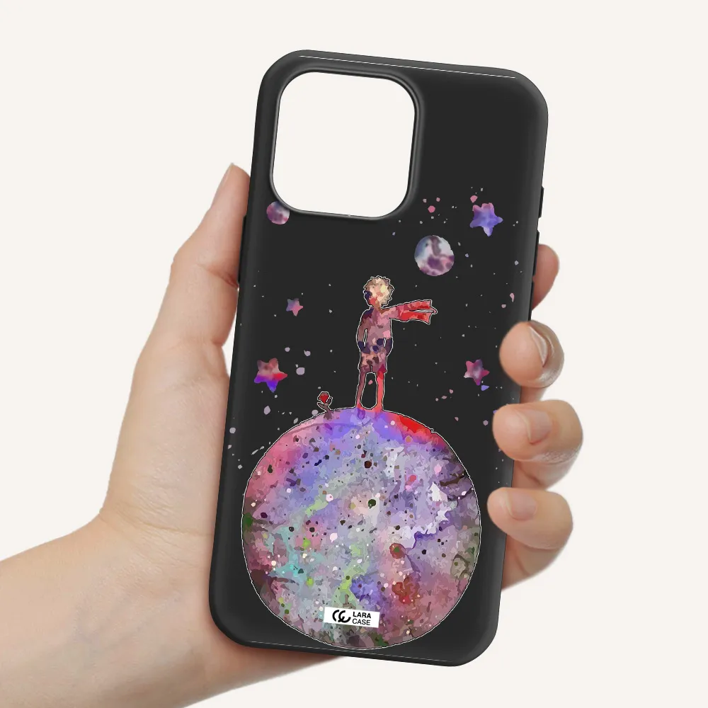 Little Prince Night Apple Iphone 16 Pro Max Silicone Black Case