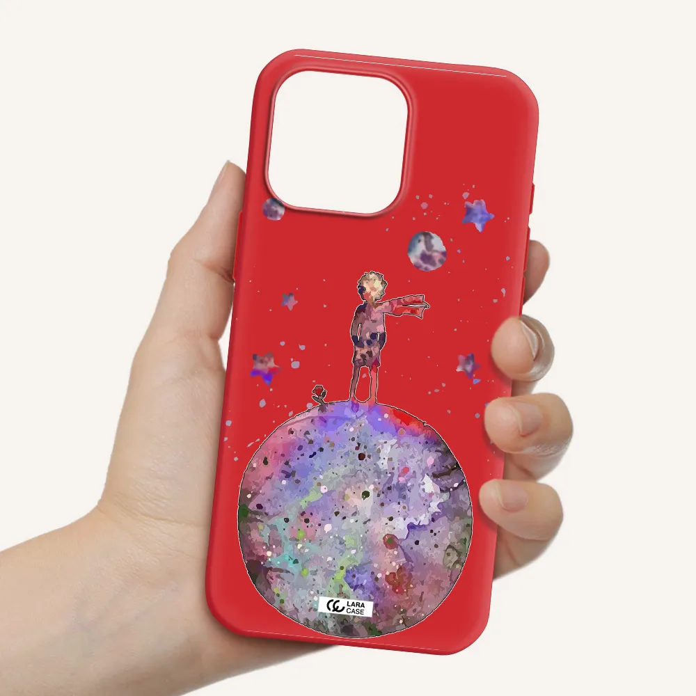 Little Prince Night Apple Iphone 16 Pro Max Silicone Imperial Red Case