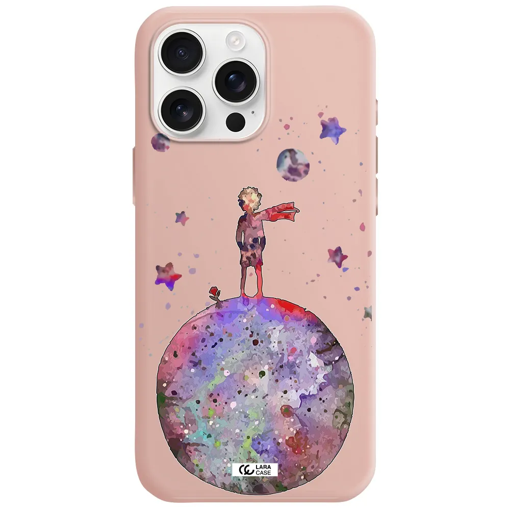 Little Prince Night Apple Iphone 16 Pro Max Silicone Pastel Pink Case