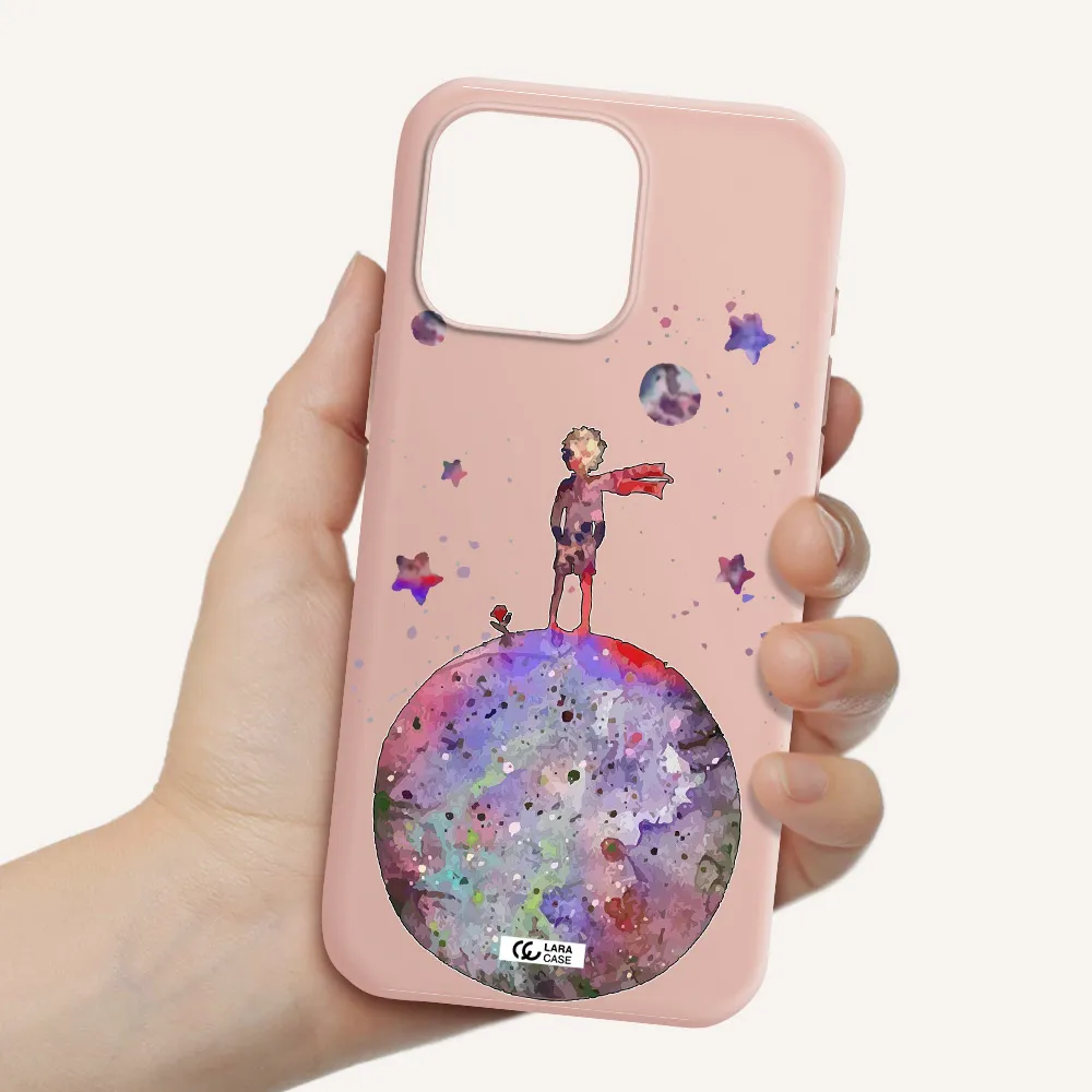 Little Prince Night Apple Iphone 16 Pro Max Silicone Pastel Pink Case