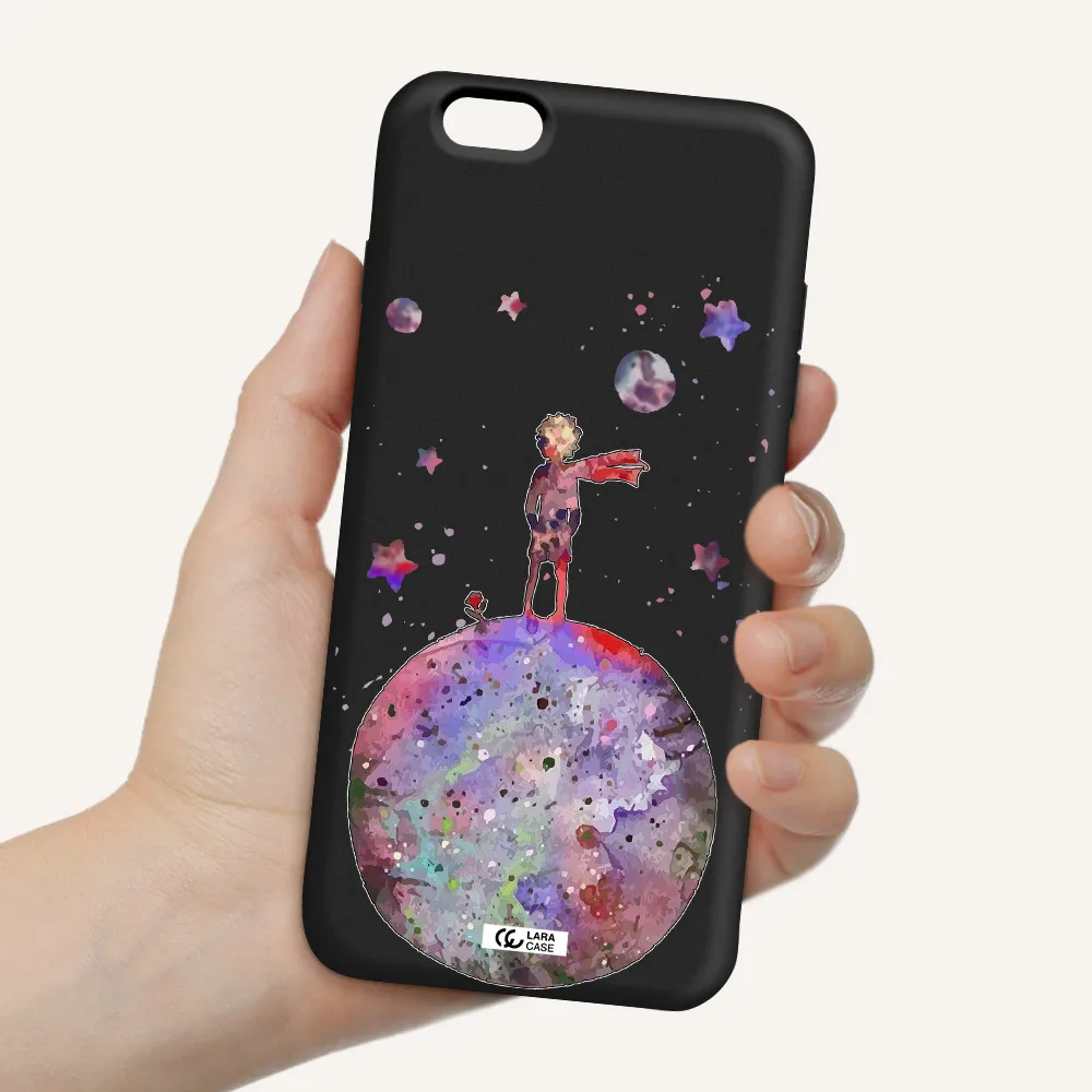 Little Prince Night Apple iPhone 6 plus Silicone black Case