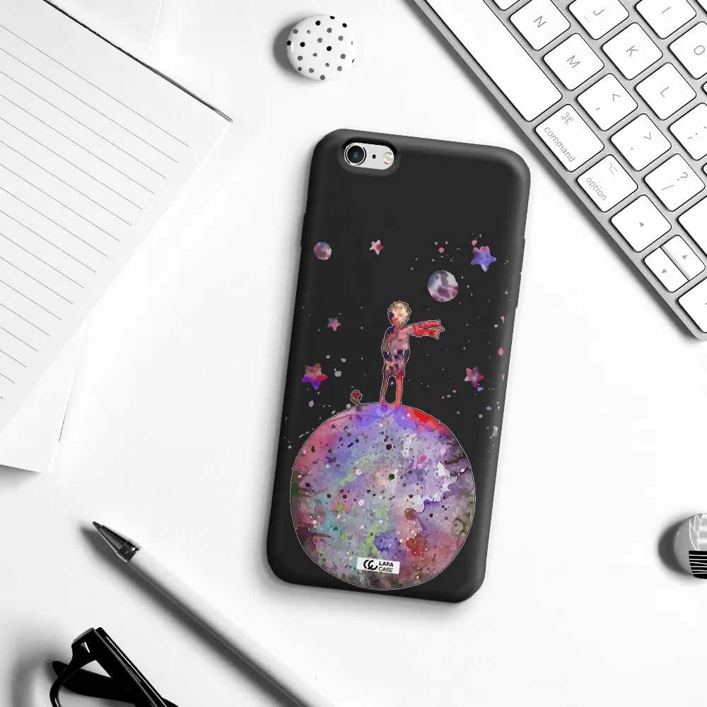 Little Prince Night Apple iPhone 6 plus Silicone black Case