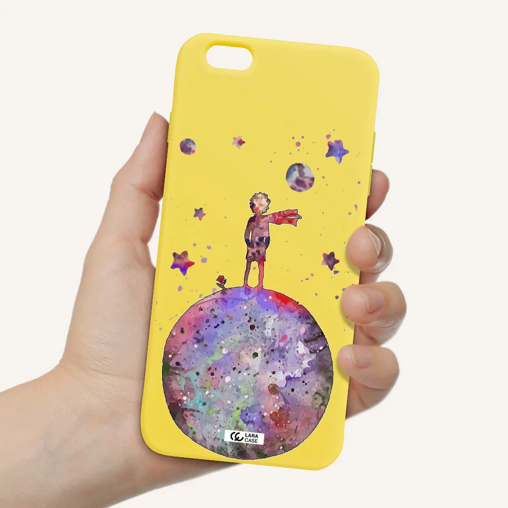 Little Prince Night Apple iPhone 6 plus Silicone canary yellow Case