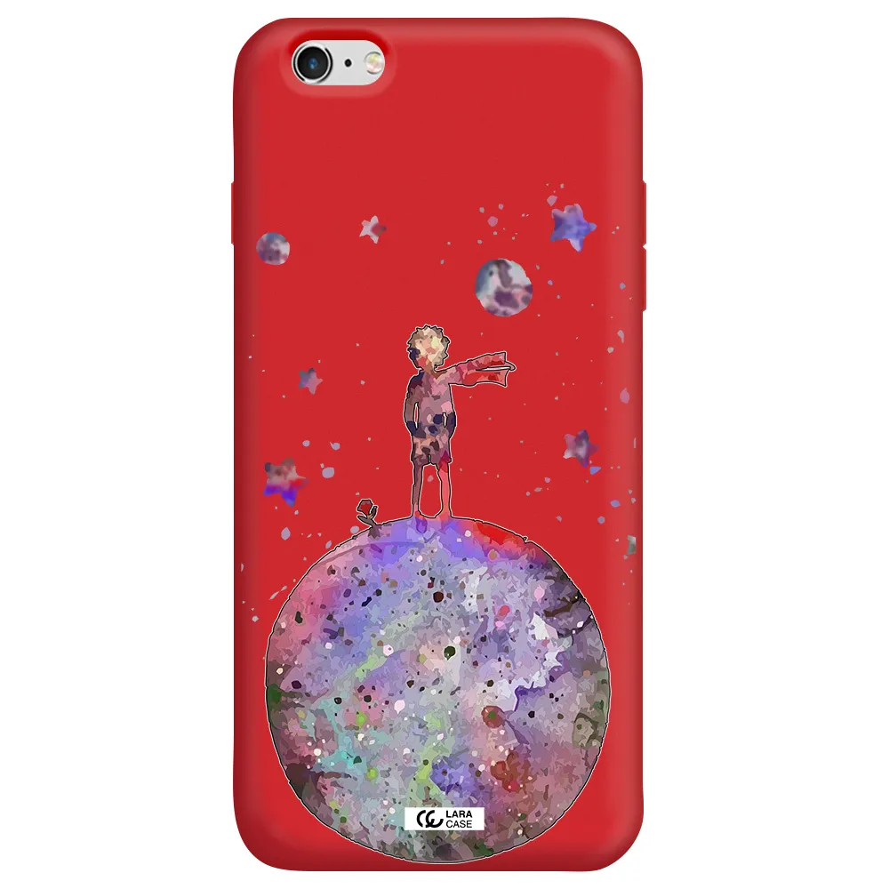 Little Prince Night Apple iPhone 6 plus Silicone Imperial Red Case