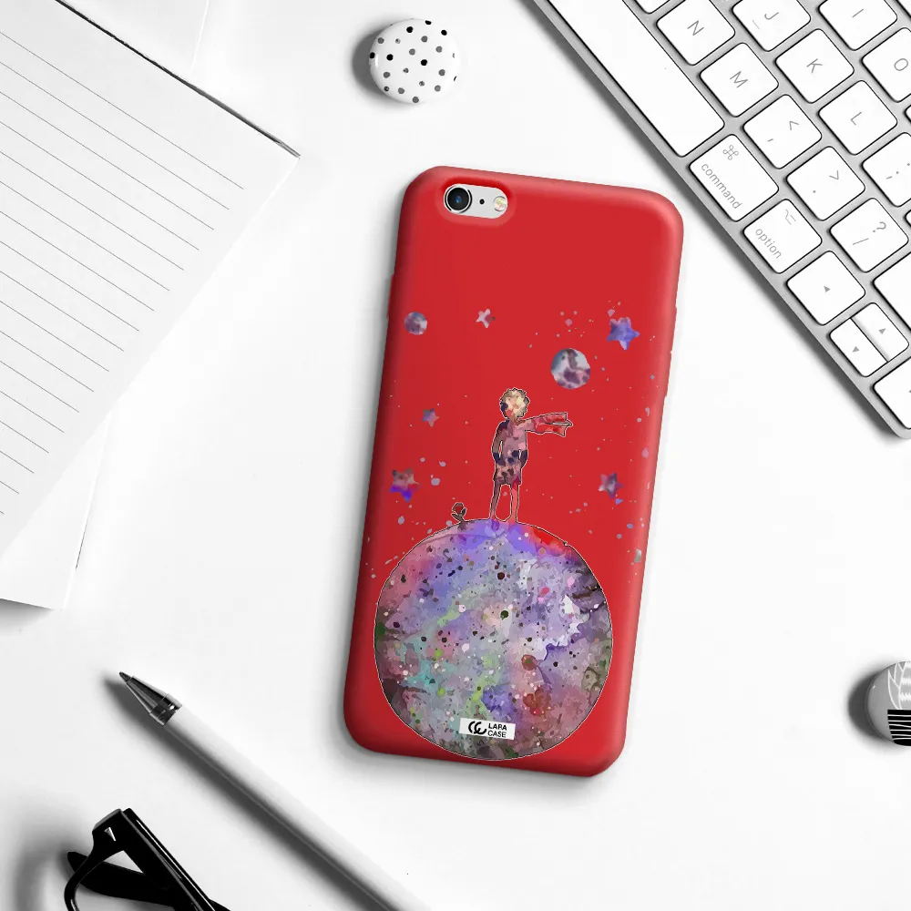 Little Prince Night Apple iPhone 6 plus Silicone Imperial Red Case