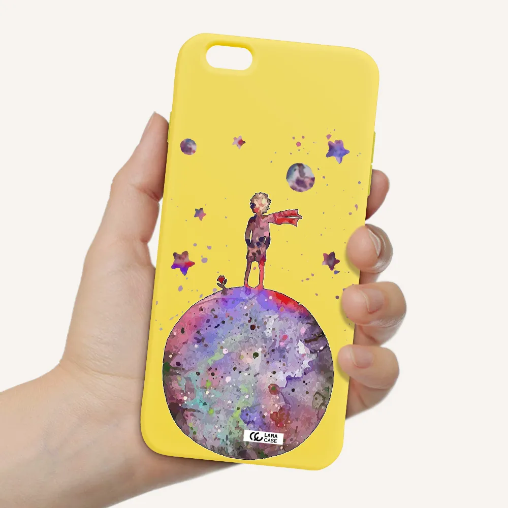 Little Prince Night Apple iPhone 6 s plus Silicone canary yellow Case