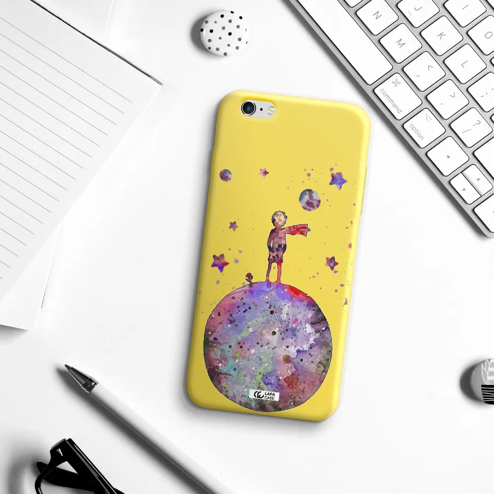 Little Prince Night Apple iPhone 6 s plus Silicone canary yellow Case