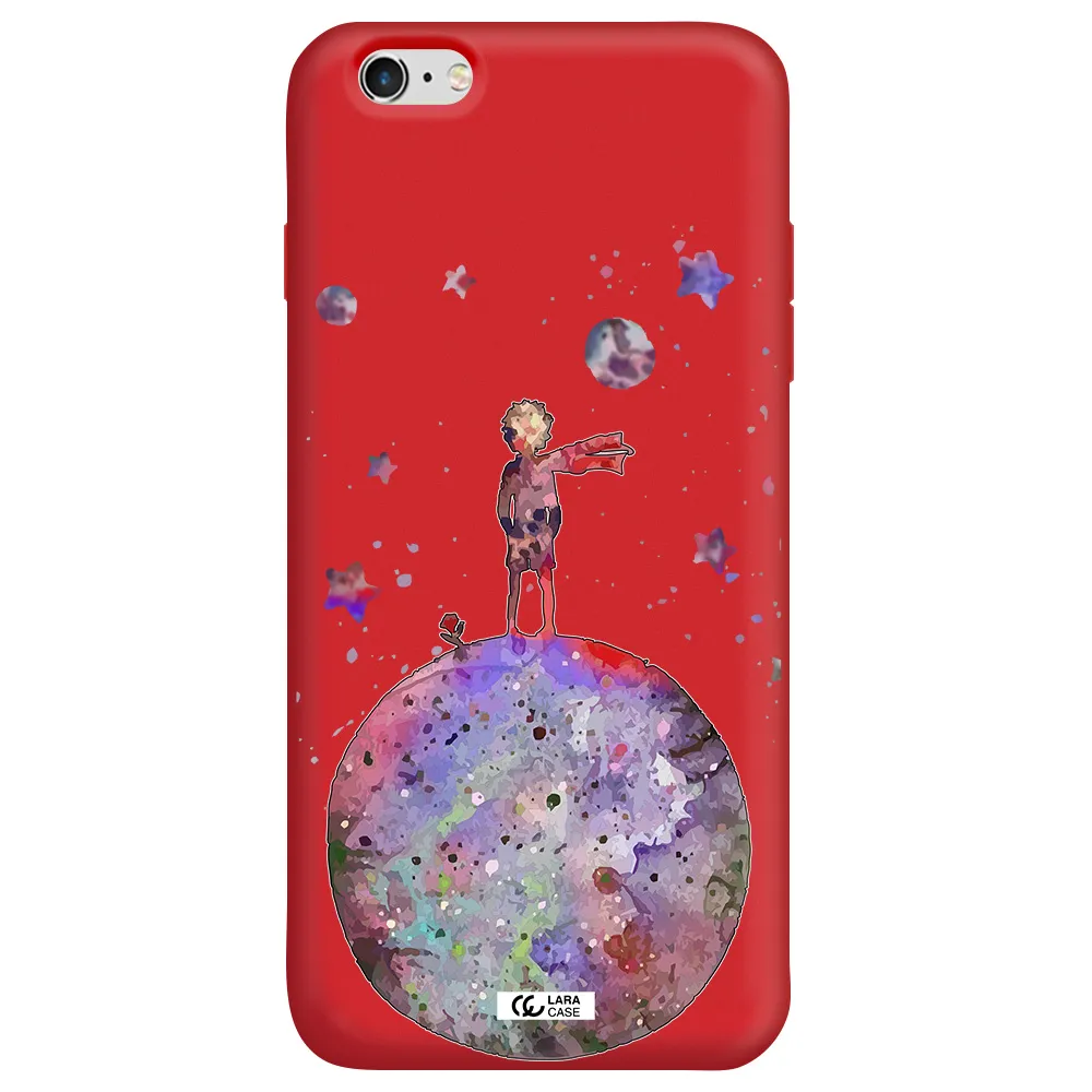 Little Prince Night Apple iPhone 6 s plus Silicone Imperial Red Case