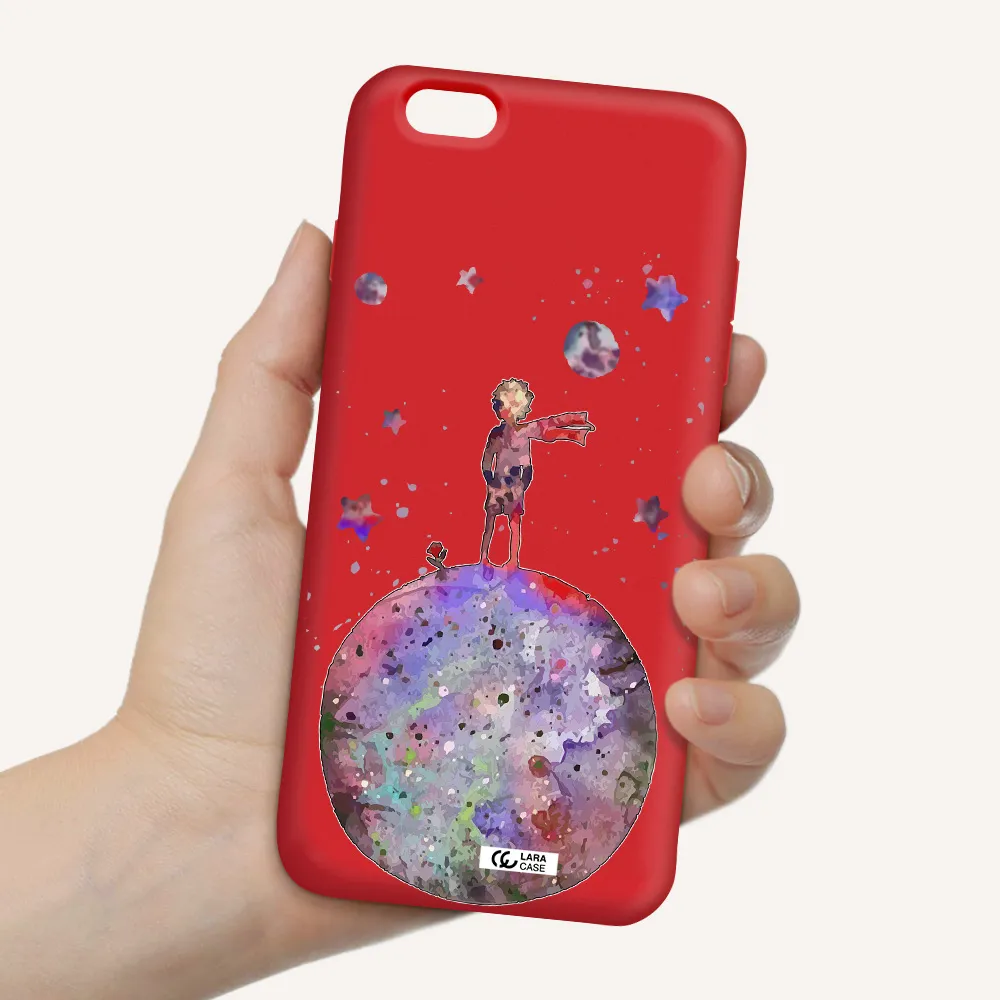 Little Prince Night Apple iPhone 6 s plus Silicone Imperial Red Case