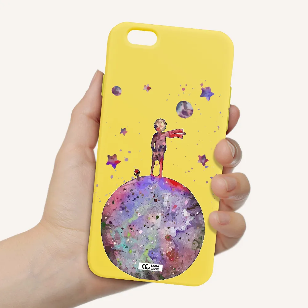 Little Prince Night Apple iPhone 6 Silicone canary yellow Case