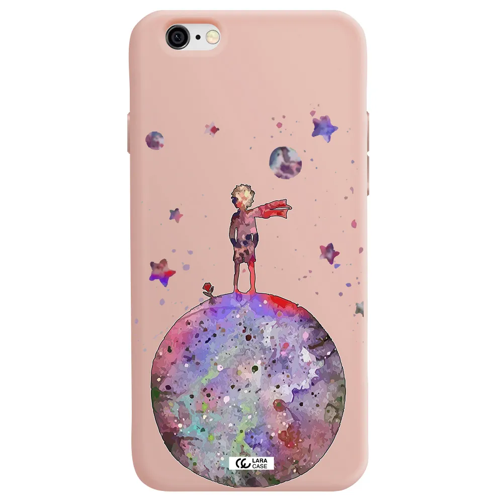 Little Prince Night Apple iPhone 6 Silicone pastel pink Case