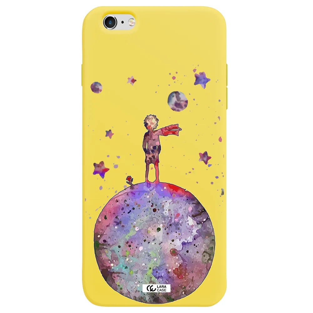 Little Prince Night Apple iPhone 6S Silicone canary yellow Case